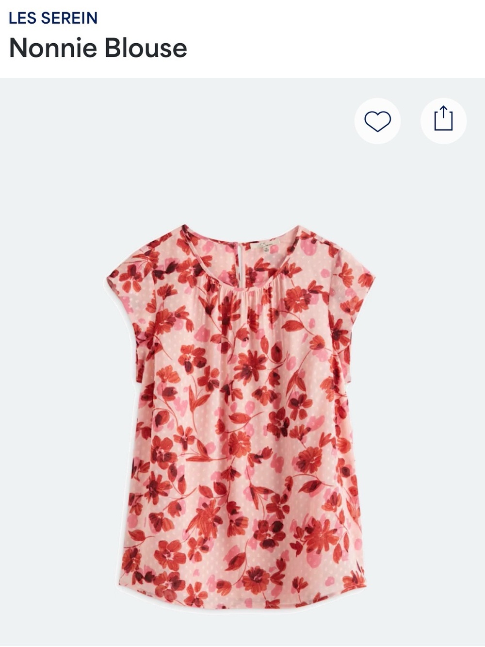 Pink Floral Nonnie Blouse